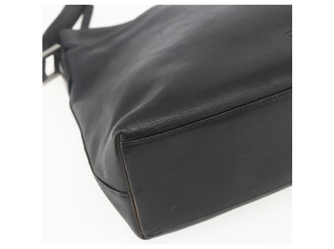 Borsa a Spalla CHANEL in Pelle Nera Argento CC Auth BA9339 Nero - vista 14