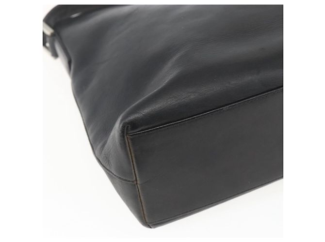 Borsa a Spalla CHANEL in Pelle Nera Argento CC Auth BA9339 Nero - vista 16