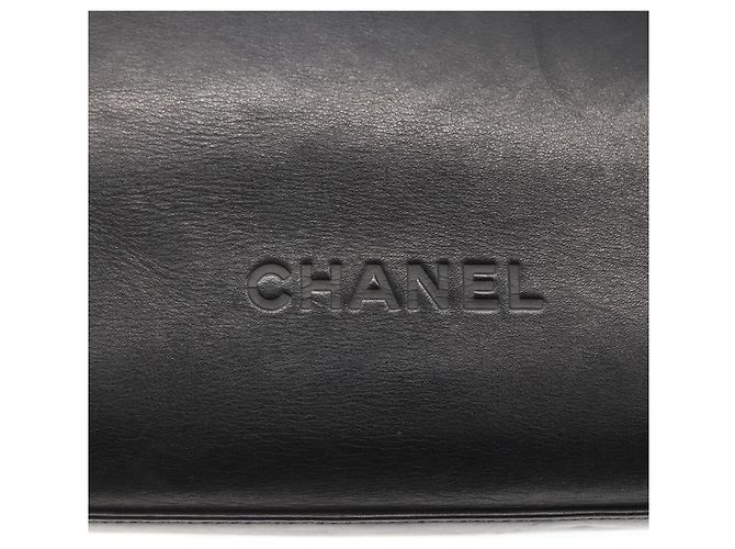 Borsa a Spalla CHANEL in Pelle Nera Argento CC Auth BA9339 Nero - vista 17