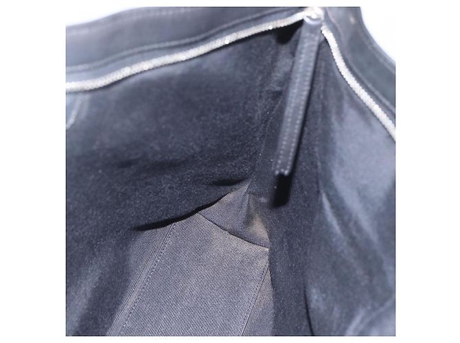 Borsa a Spalla CHANEL in Pelle Nera Argento CC Auth BA9339 Nero - vista 19