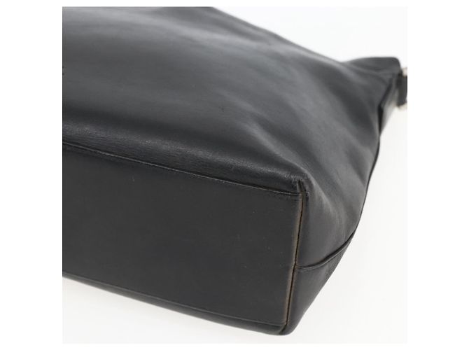 Borsa a Spalla CHANEL in Pelle Nera Argento CC Auth BA9339 Nero - vista 9