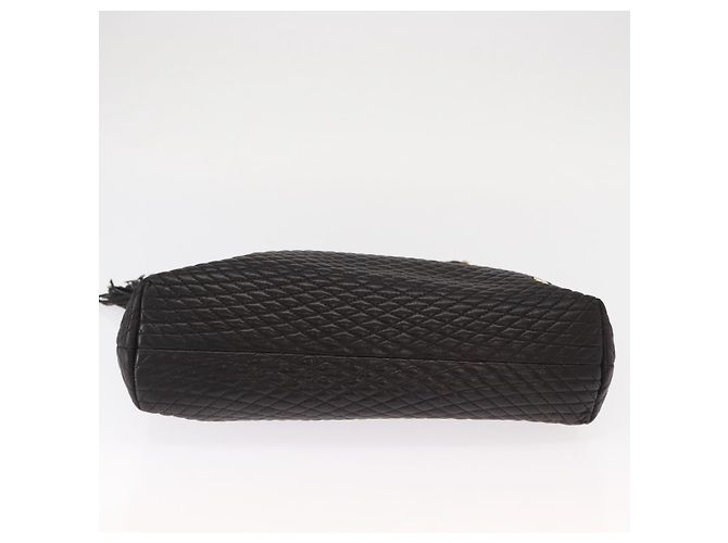 BALLY Borsa a Spalla a Catena Pelle Nera Oro Auth BA9129 Nero D'oro - vista 5