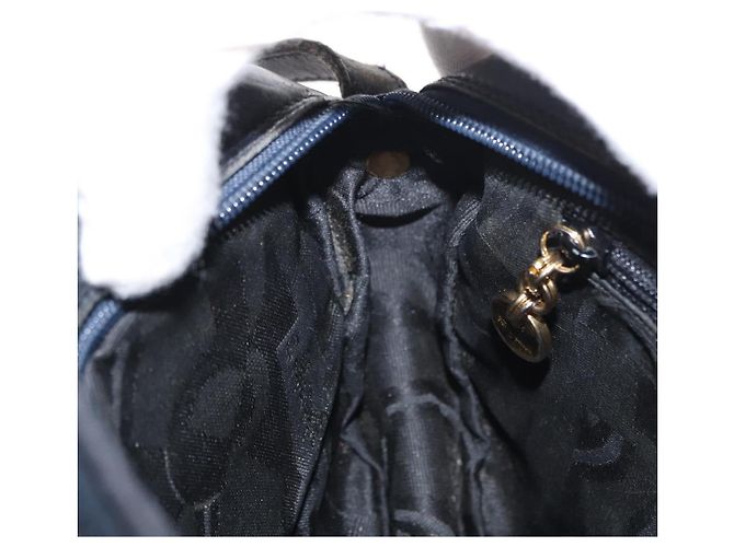 Borsa a Spalla Salvatore Ferragamo in Pelle Blu Navy Oro Auth ka1249 D'oro - vista 20