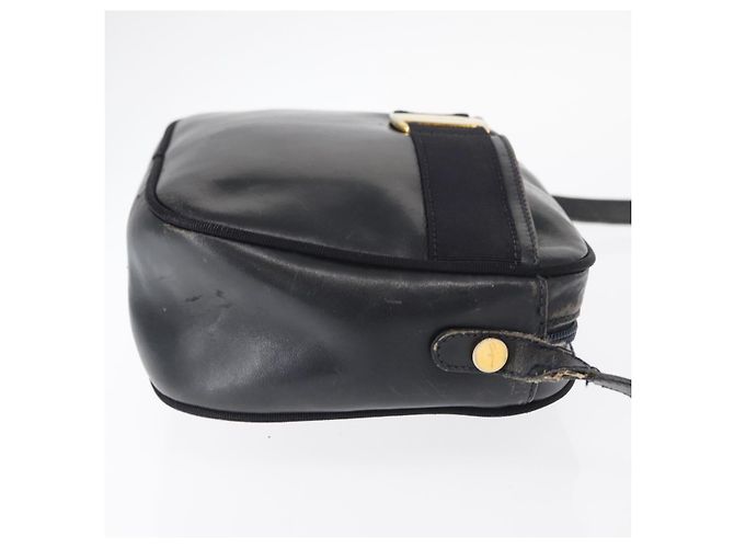 Borsa a Spalla Salvatore Ferragamo in Pelle Blu Navy Oro Auth ka1249 D'oro - vista 3