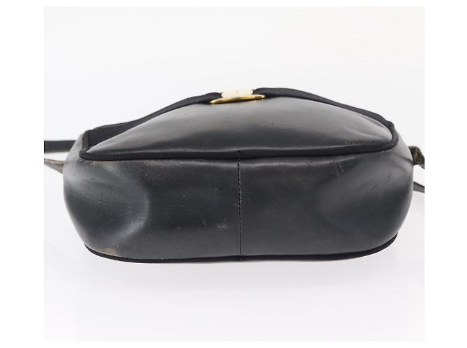 Borsa a Spalla Salvatore Ferragamo in Pelle Blu Navy Oro Auth ka1249 D'oro - vista 5