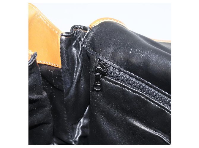Céline Borsa a Spalla CELINE in Pelle Nera Oro Auth gh1499 Nero D'oro - vista 22