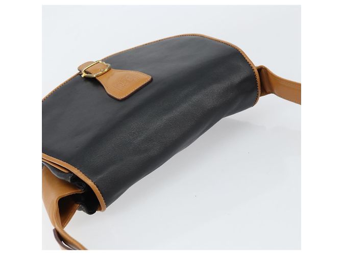 Céline Borsa a Spalla CELINE in Pelle Nera Oro Auth gh1499 Nero D'oro - vista 6