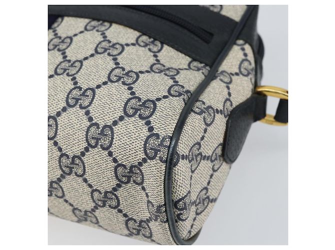 Gucci GG Supreme Sherry Line Schultertasche PVC Marine Gold 75 02 004 Auth 159729 Rot Golden Marineblau - Ansicht 14