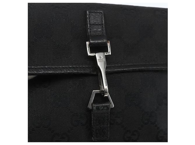 Borsa a vita GG Canvas Jackie Gucci Nera Argento 92543 Auth ka1363 Nero - vista 10