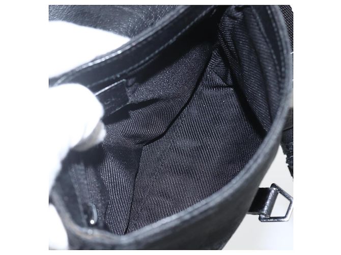 Borsa a vita GG Canvas Jackie Gucci Nera Argento 92543 Auth ka1363 Nero - vista 11