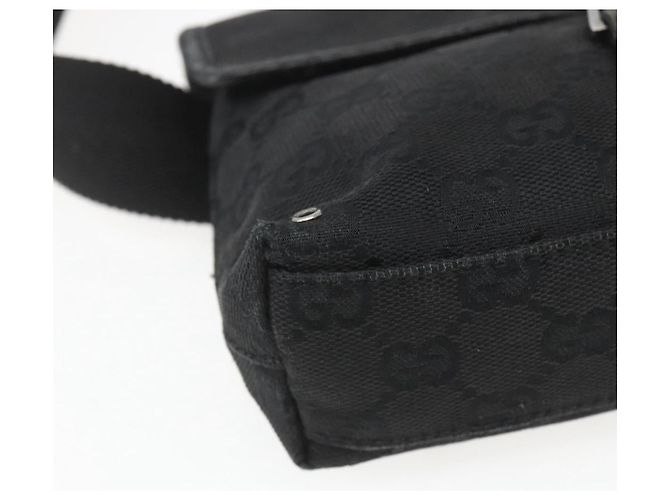 Borsa a vita GG Canvas Jackie Gucci Nera Argento 92543 Auth ka1363 Nero - vista 14