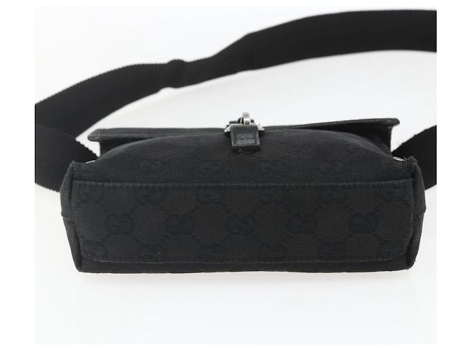 Borsa a vita GG Canvas Jackie Gucci Nera Argento 92543 Auth ka1363 Nero - vista 5