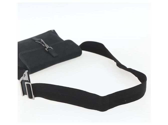 Borsa a vita GG Canvas Jackie Gucci Nera Argento 92543 Auth ka1363 Nero - vista 7