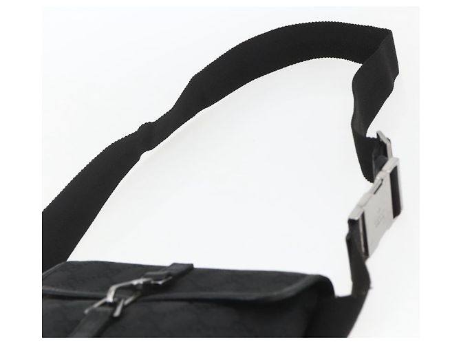 Borsa a vita GG Canvas Jackie Gucci Nera Argento 92543 Auth ka1363 Nero - vista 8