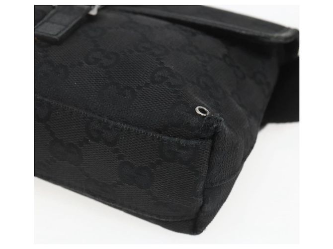 Borsa a vita GG Canvas Jackie Gucci Nera Argento 92543 Auth ka1363 Nero - vista 9