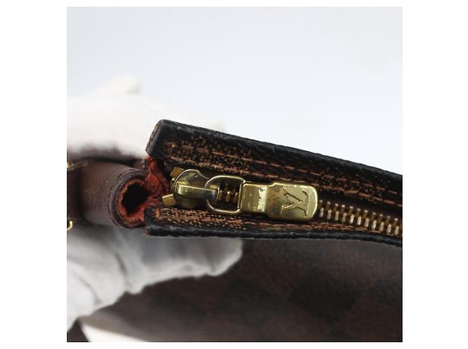 LOUIS VUITTON Pochette per il Trucco Damier Ebene N51982 Auth LV 159468 - vista 10