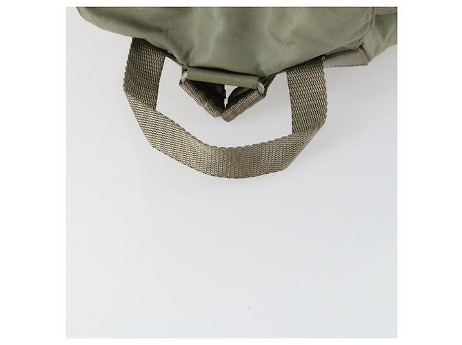 PRADA Backpack Nylon Beige Silver Auth 156861 Silvery - view 7