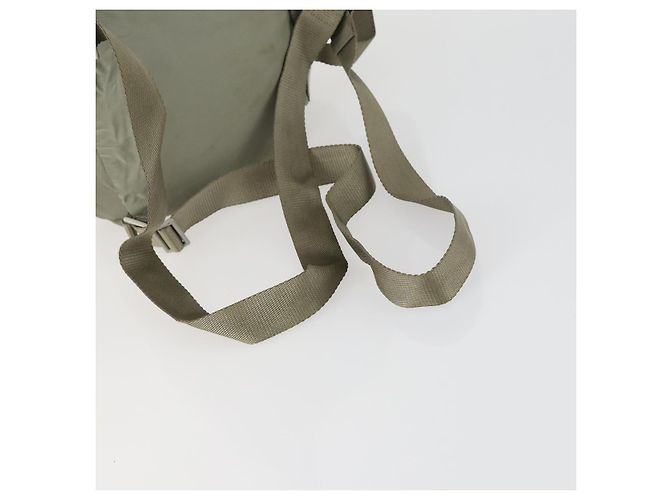 PRADA Backpack Nylon Beige Silver Auth 156861 Silvery - view 9