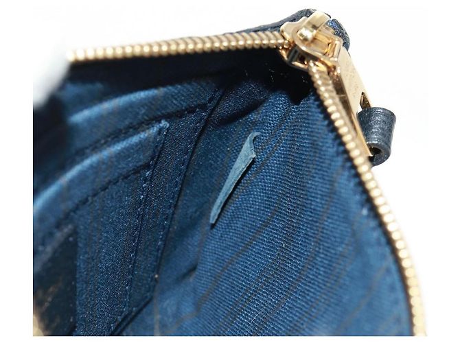 LOUIS VUITTON Monogram Empreinte Citadines PM Blu Infini M40517 Auth 160032 - vue 22