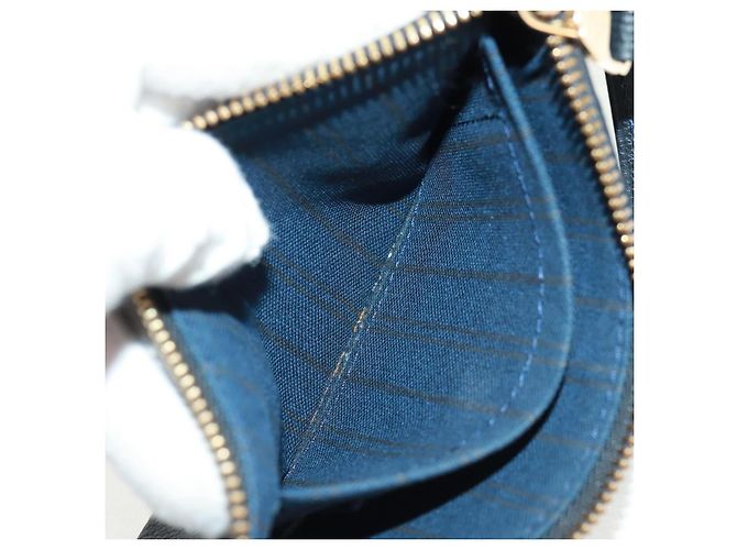 LOUIS VUITTON Monogram Empreinte Citadines PM Blu Infini M40517 Auth 160032 - vue 24