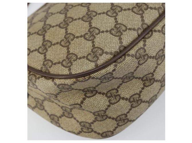 Borsa Sherry Line GG Supreme Web di GUCCI in PVC beige e oro 89 02 077 Auth 159285 D'oro - vista 17