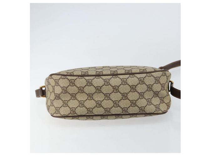Borsa Sherry Line GG Supreme Web di GUCCI in PVC beige e oro 89 02 077 Auth 159285 D'oro - vista 5