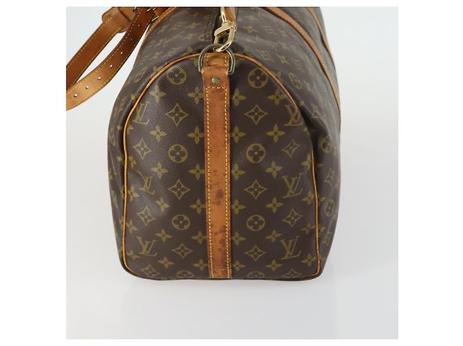 LOUIS VUITTON Monogram Keepall Bandouliere 50 Borsa Boston M41416 LV Auth 158083 Monogramma - vista 3