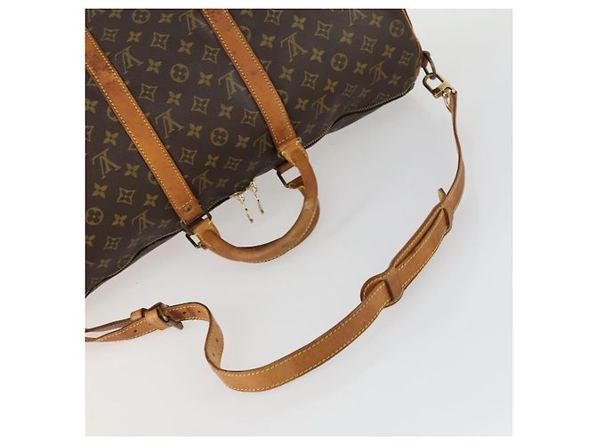 LOUIS VUITTON Monogram Keepall Bandouliere 50 Borsa Boston M41416 LV Auth 158083 Monogramma - vista 7