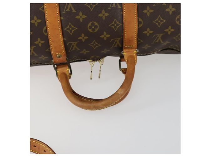 LOUIS VUITTON Monogram Keepall Bandouliere 50 Borsa Boston M41416 LV Auth 158083 Monogramma - vista 8