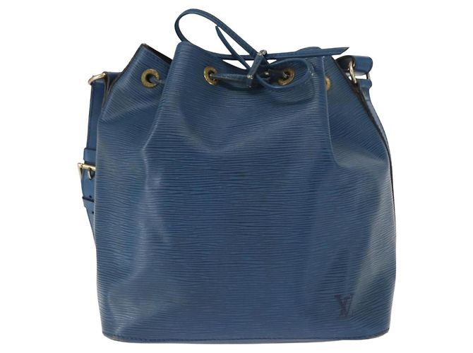 Noe LOUIS VUITTON Borsa a Spalla Petit Noé Epi Blu M44105 LV Auth 158249 - vista 13