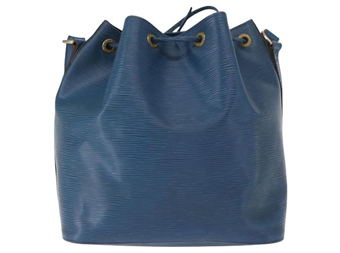 Noe LOUIS VUITTON Borsa a Spalla Petit Noé Epi Blu M44105 LV Auth 158249 - vista 2