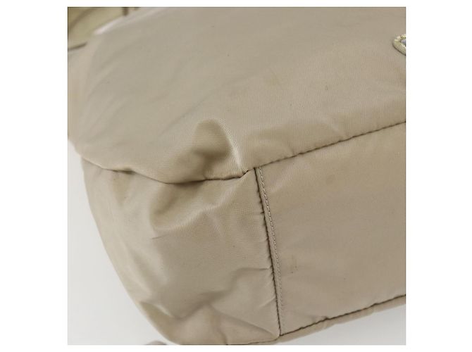 Borsa a mano Salvatore Ferragamo in nylon 2 in 1 beige oro Auth BA9246 D'oro - vista 15
