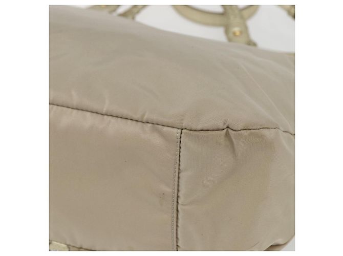 Borsa a mano Salvatore Ferragamo in nylon 2 in 1 beige oro Auth BA9246 D'oro - vista 16