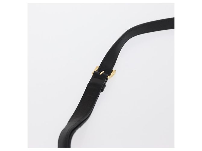 Borsa a Spalla PRADA in Pelle Nera Oro Auth 161530V Nero D'oro - vista 14