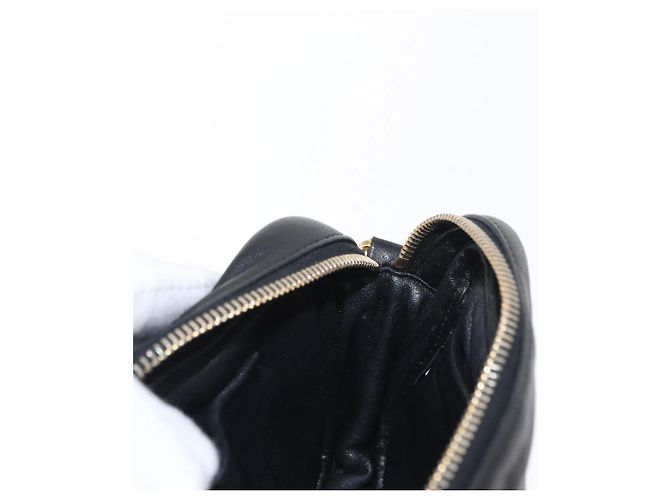 Borsa a Spalla PRADA in Pelle Nera Oro Auth 161530V Nero D'oro - vista 22