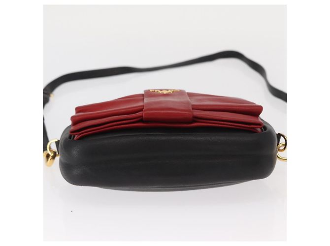 Borsa a Spalla PRADA in Pelle Nera Oro Auth 161530V Nero D'oro - vista 6