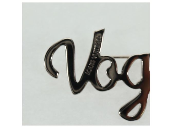 Louis Vuitton BROOCH VolezVoguezVoyagez in metallo argento M62507 LV Auth 162715M - vista 16