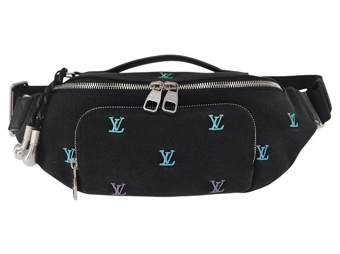 LOUIS VUITTON Marsupio Rush in Denim Monogram Nero Denim M13961 Auth BA9222SAM - vista 13