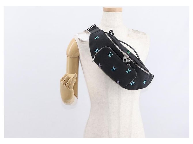 LOUIS VUITTON Marsupio Rush in Denim Monogram Nero Denim M13961 Auth BA9222SAM - vista 25
