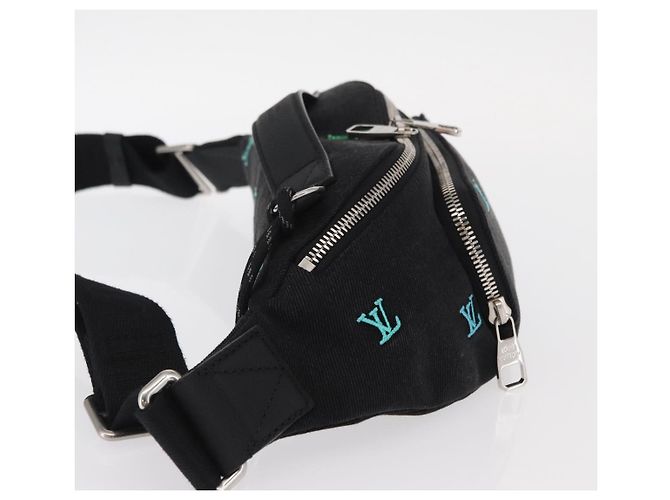 LOUIS VUITTON Marsupio Rush in Denim Monogram Nero Denim M13961 Auth BA9222SAM - vista 4