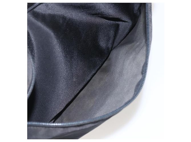 Prada Tote Bag aus schwarzem Nylon mit Silber authentisch 160269 - Ansicht 11