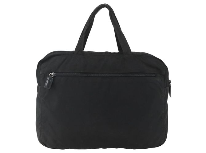 Prada Tote Bag aus schwarzem Nylon mit Silber authentisch 160269 - Ansicht 2