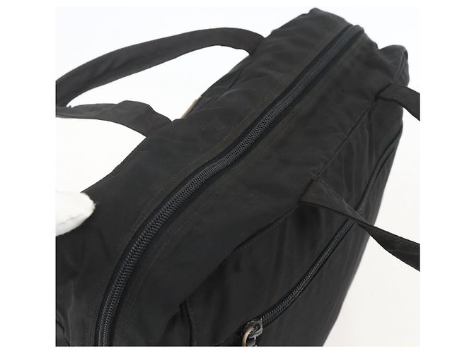 Prada Tote Bag aus schwarzem Nylon mit Silber authentisch 160269 - Ansicht 6