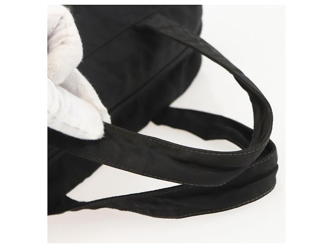 Prada Tote Bag aus schwarzem Nylon mit Silber authentisch 160269 - Ansicht 7
