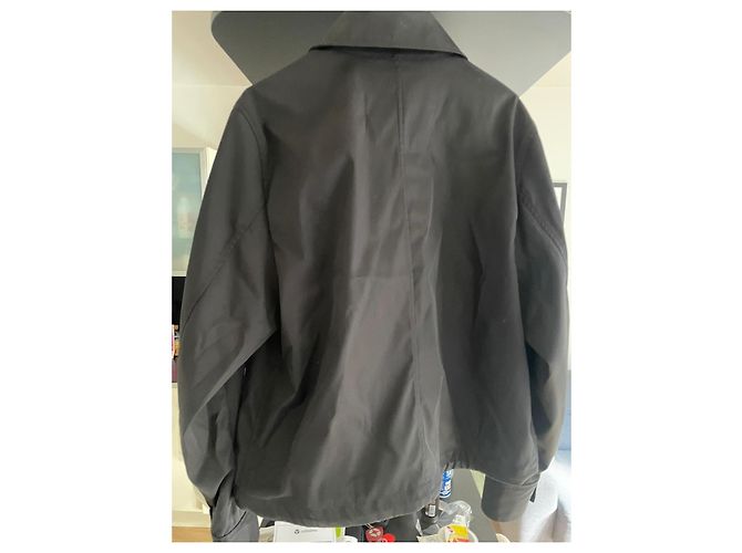 Giacca Ami UJK242 Nera Nylon Nero - vista 5