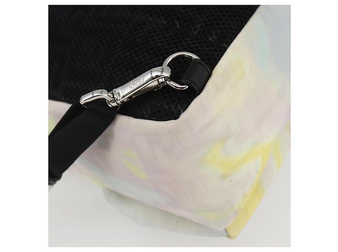 FENDI Zucca Canvas Schultertasche aus Nylon in Weiß Silber authentisch am10182V - Ansicht 10