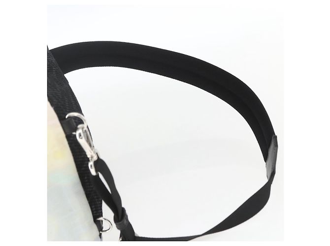 FENDI Zucca Canvas Schultertasche aus Nylon in Weiß Silber authentisch am10182V - Ansicht 14