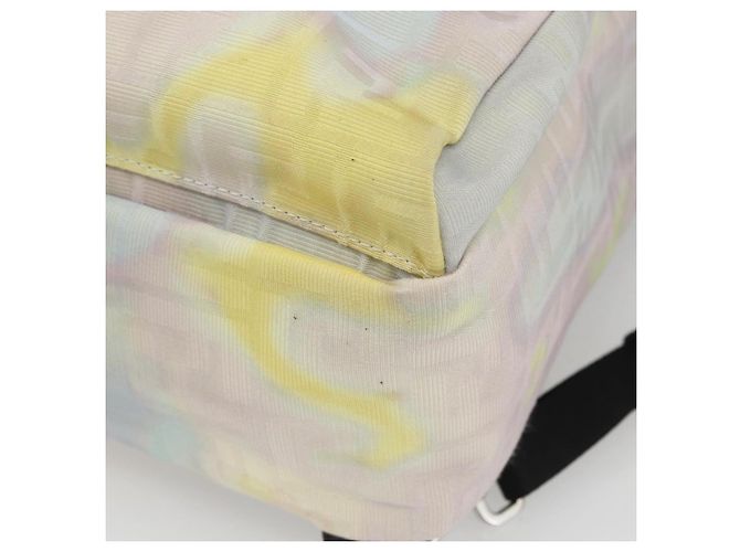 FENDI Zucca Canvas Schultertasche aus Nylon in Weiß Silber authentisch am10182V - Ansicht 15