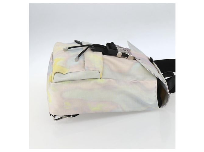 FENDI Zucca Canvas Schultertasche aus Nylon in Weiß Silber authentisch am10182V - Ansicht 4