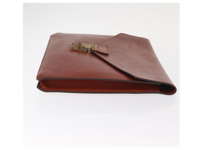 LOUIS VUITTON Epi Porta Documenti Senatur Briefcase Marrone M54453 LV Auth am10334 - vista 3